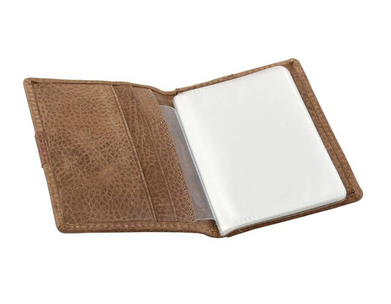 Etui na karty skórzane Beverly Hills Polo Club BH-276 camel