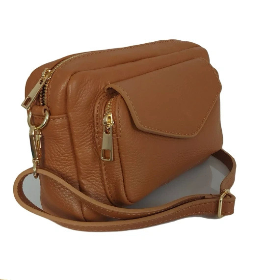 Listonoszka damska skórzana Vera Pelle MCZ45C camel