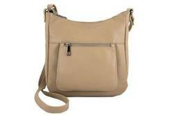 Listonoszka damska skórzana Barberini's 484-2 beżowa