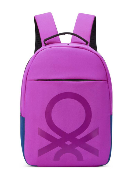 Plecak na laptopa Delsey Benetton Fabrica różowy