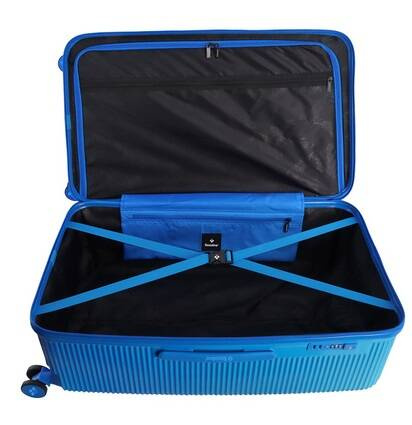Walizka duża twarda ABS Saxoline Twist Trunk 78 niebieska