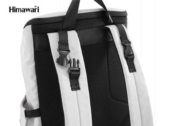 Plecak damski na laptopa Himawari 1223-02 jasnoszary