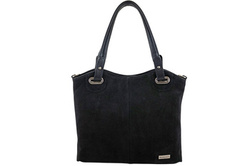 Torebka damska shopper skórzana Barberini's 982/1-1 czarna