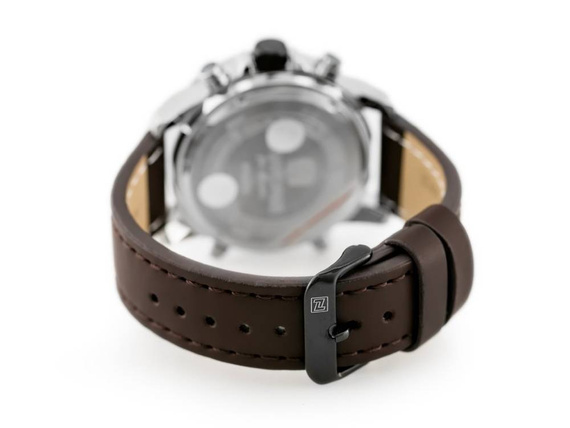 Zegarek męski Naviforce NF9097 srebrno-brązowy