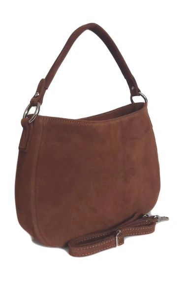 Listonoszka damska zamszowa Vera Pelle LGS35C camel