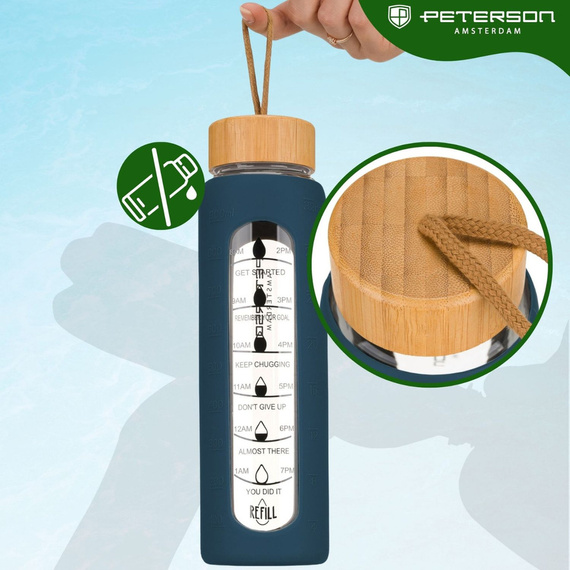 Butelka na wodę Peterson SBW-01 granatowa