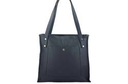 Torebka damska shopper skórzana Barberini's 914-4 granatowa