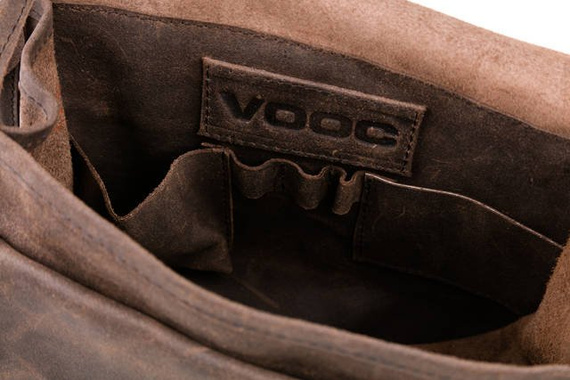 Listonoszka damska skórzana Vooc RDW10 brązowa