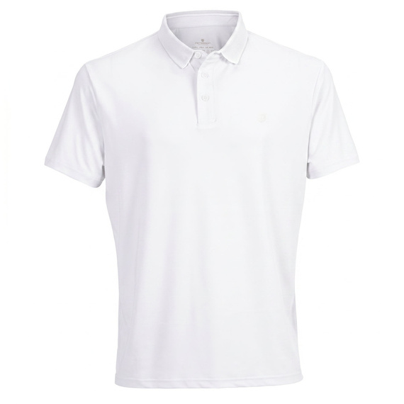 Koszulka polo męska z poliestru Peterson KPY biała M-XL