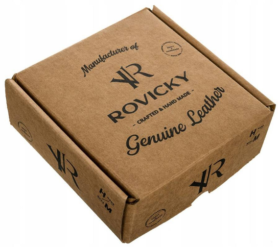 Pasek męski skórzany Rovicky RPM-14-SPL czarny