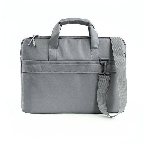 Torba na laptopa damska z tkaniny Solier SM01 szara