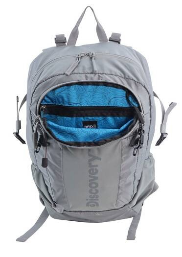Plecak podróżny z poliestru Discovery Outdoor 611 szary