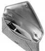 Kopertówka damska z tkaniny Peterson XS101 srebrna