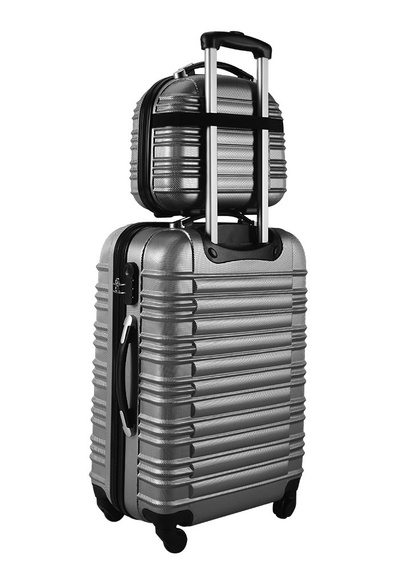 Kosmetyczka podróżna ABS Vip Collection Nevada 14 srebrna
