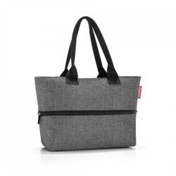 Torebka damska z poliestru Reisenthel shopper e1 szara