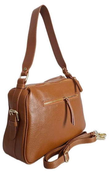 Listonoszka damska skórzana Vera Pelle VPK1030C camel