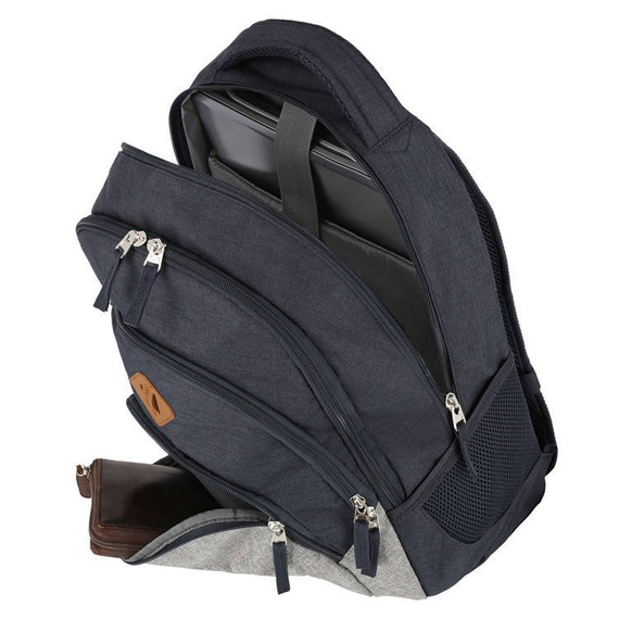 Plecak na laptopa Travelite Basics Melange granatowy