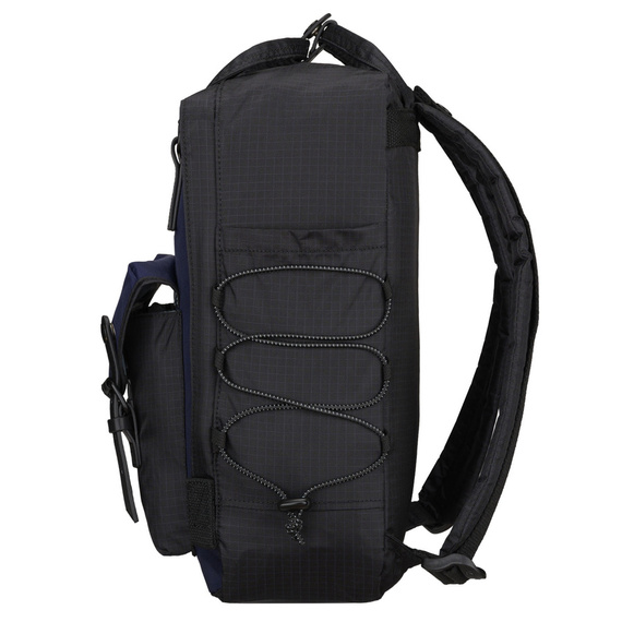 Plecak damski miejski Himawari 188L-86 czarno-granatowy