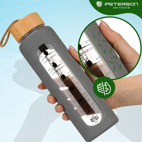 Butelka na wodę Peterson SBW-01 szara