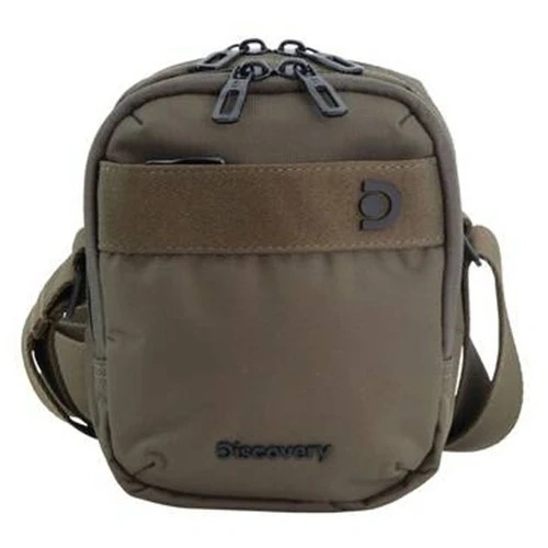 Saszetka na ramię z poliestru Discovery Downtown 911 khaki