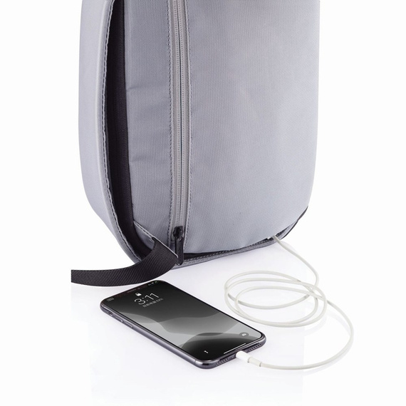 Plecak miejski z poliestru XD Design Bobby Sling szary