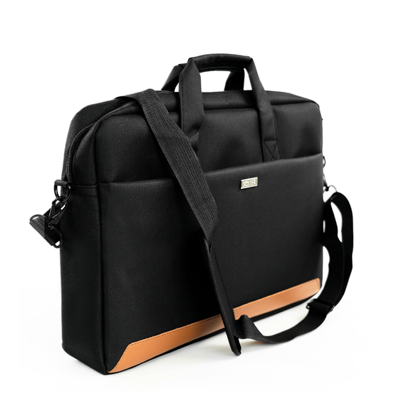 Torba na laptopa z tkaniny Solier SM03 czarna