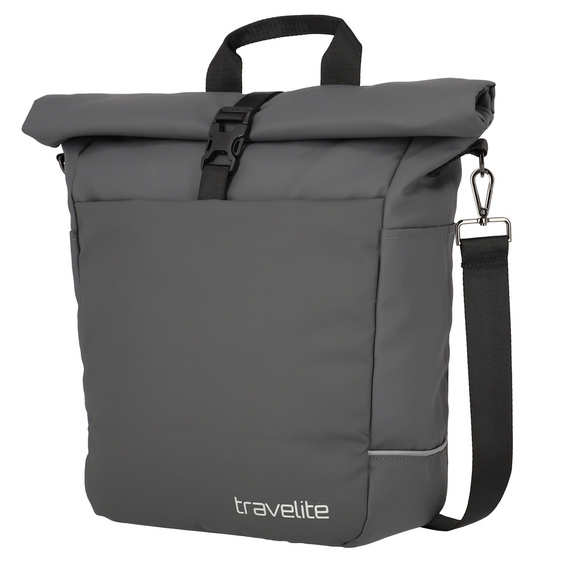 Torba na rower z poliestru Travelite Basics grafitowa