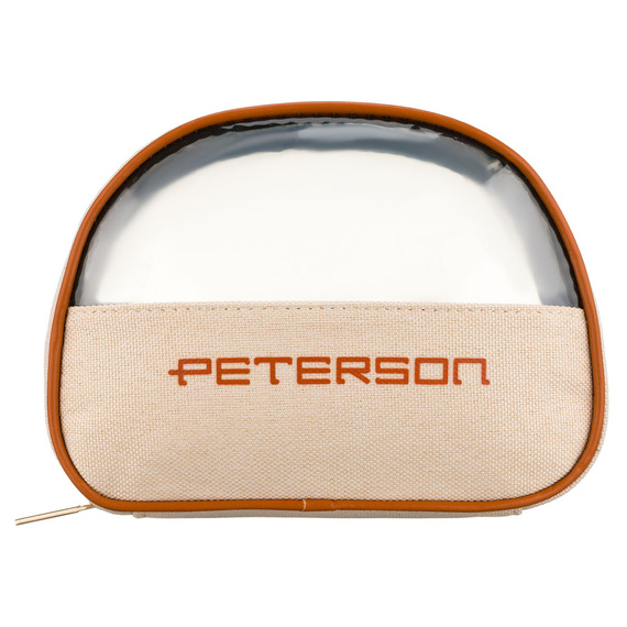 Kosmetyczka damska Peterson KOS-DA-17 beżowo-brązowa