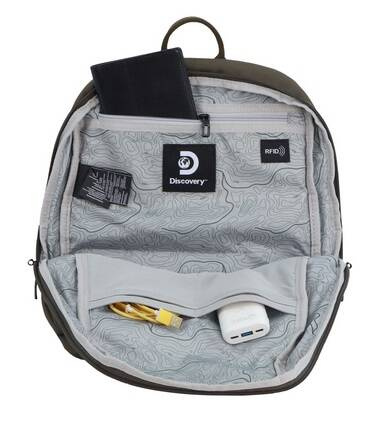 Plecak z poliestru Discovery Downtown 940 khaki