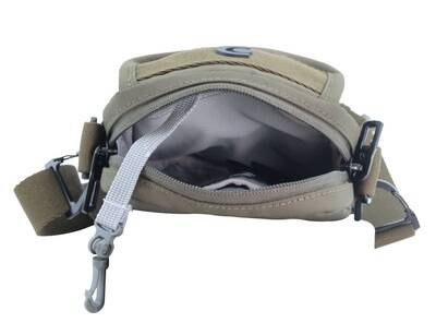 Saszetka na ramię z poliestru Discovery Downtown 910 khaki
