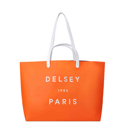 Torba plażowa z PVC Delsey Croisiere pomarańczowa