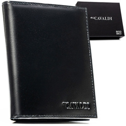 Portfel męski RFID skórzany 4U Cavaldi N379-CSL czarny