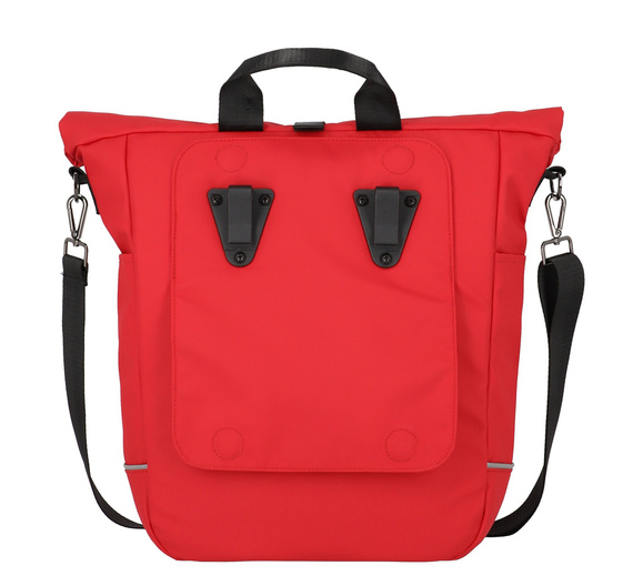 Torba na rower z poliestru Travelite Basics czerwona