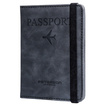 Etui na paszport z eko skóry Peterson EP-01 czarne