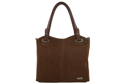 Torebka damska shopper skórzana Barberini's 982/1-6 brązowa