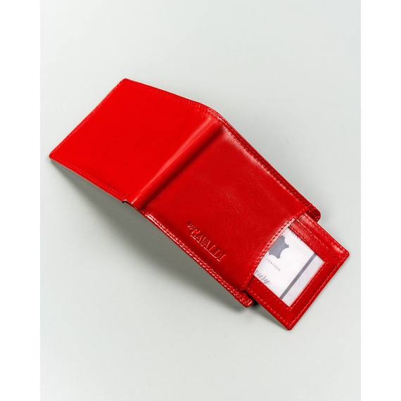 Etui na karty skórzane 4U Cavaldi CW1012-LGV czerwone