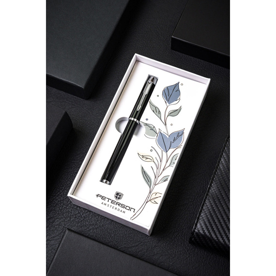 Długopis metalowy Peterson 222-GB czarno-srebrny