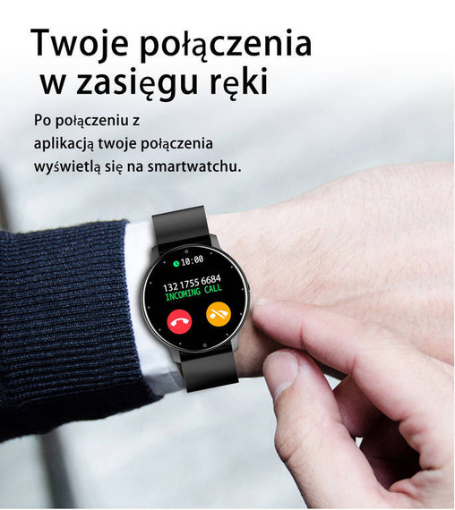 Smartwatch unisex Gravity GT1-2 czarno-różowy