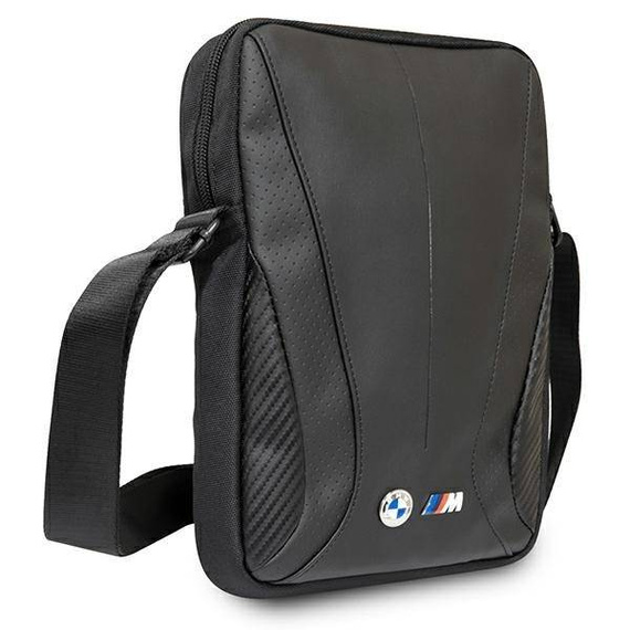 Torba męska z eko skóry BMW Perforated czarna