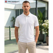Koszulka polo męska z poliestru Peterson KPY biała M-XL