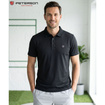 Koszulka polo męska z poliestru Peterson KPY czarna M-XL
