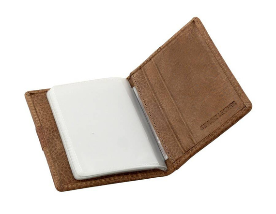 Etui na karty skórzane Beverly Hills Polo Club BH-276 camel