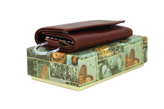 Etui na klucze skórzane Barberini's 7023-6 brązowe