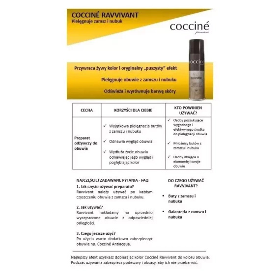 Renowator do zamszu i nubuku Coccine nr 25 różowy 250 ml