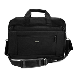 Torba na laptopa męska z tkaniny Solier SM02 czarna