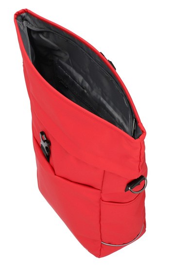 Torba na rower z poliestru Travelite Basics czerwona