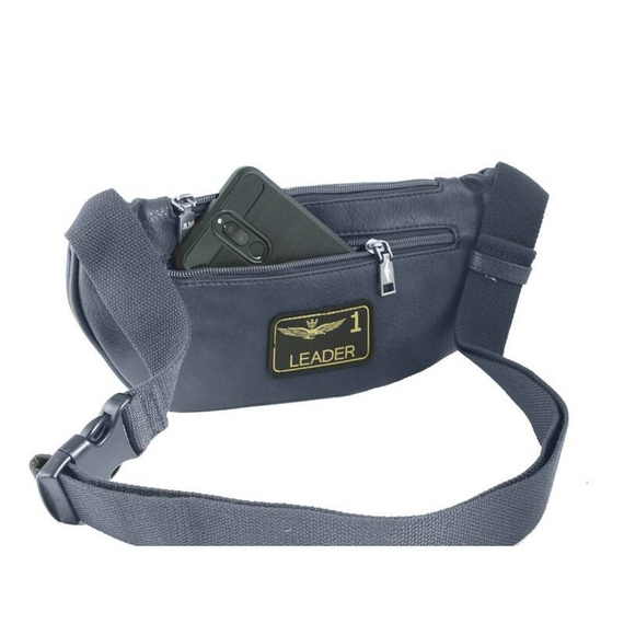 Nerka z eko skóry Aeronautica Militare AM-472 granatowa