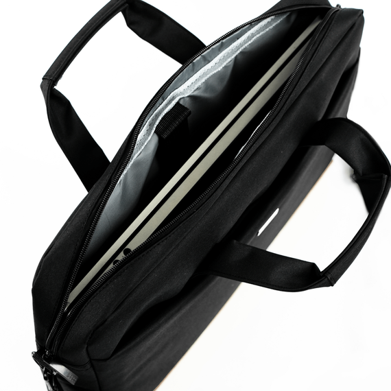 Torba na laptopa z tkaniny Solier SM03 czarna