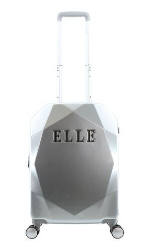Walizka kabinowa ABS Elle Diamond 55 srebrna