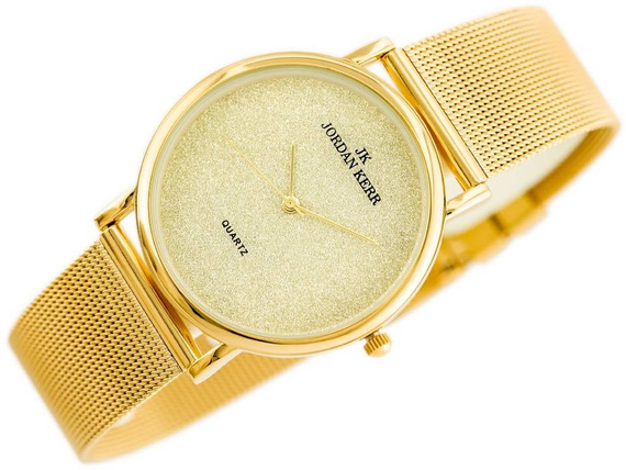 Zegarek damski na bransolecie Jordan Kerr C3129AUX złoty